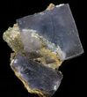 Fluorite Cube Cluster with Calcite - Pakistan #38647-2